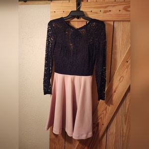 Long sleeve semi formal dress